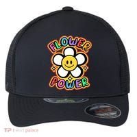 Flower Power Emoji Flexfit Unipanel Trucker Cap thumb 0