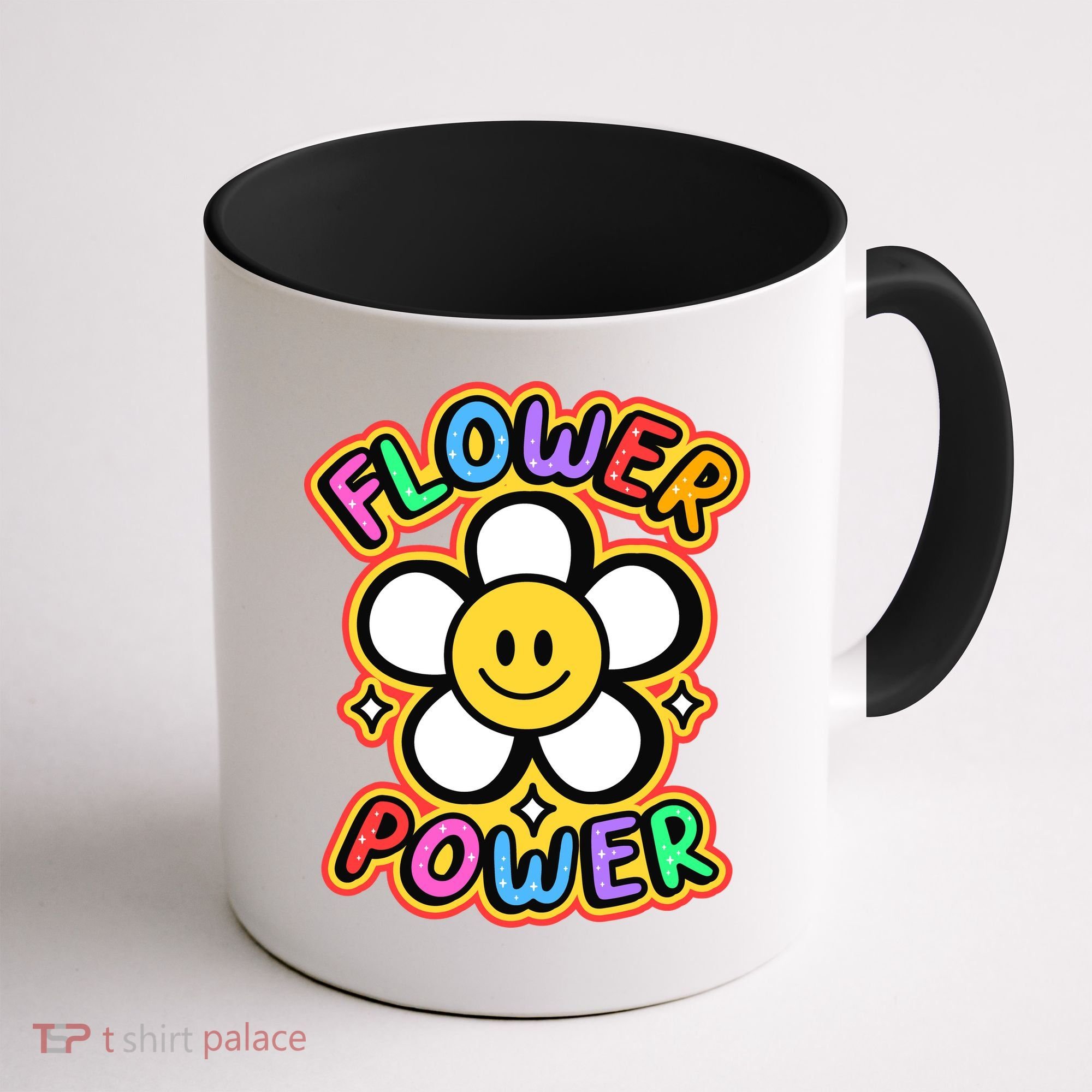 Flower Power Emoji Coffee Mug