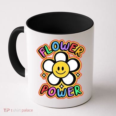 Flower Power Emoji Coffee Mug
