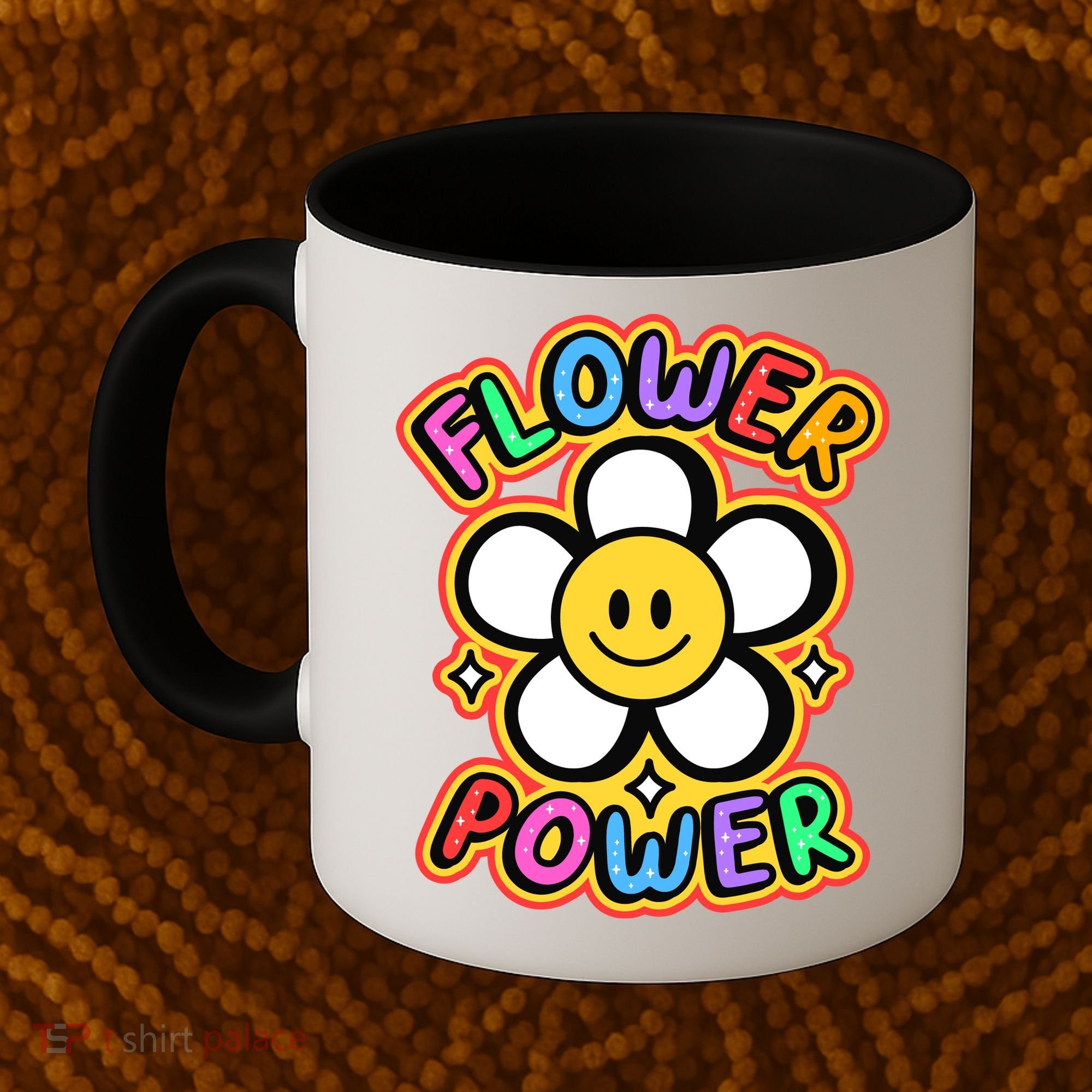 Flower Power Emoji Coffee Mug