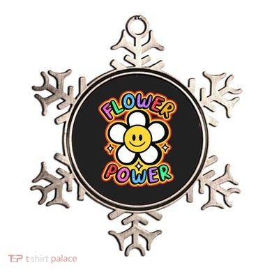 Flower Power Emoji Ornament