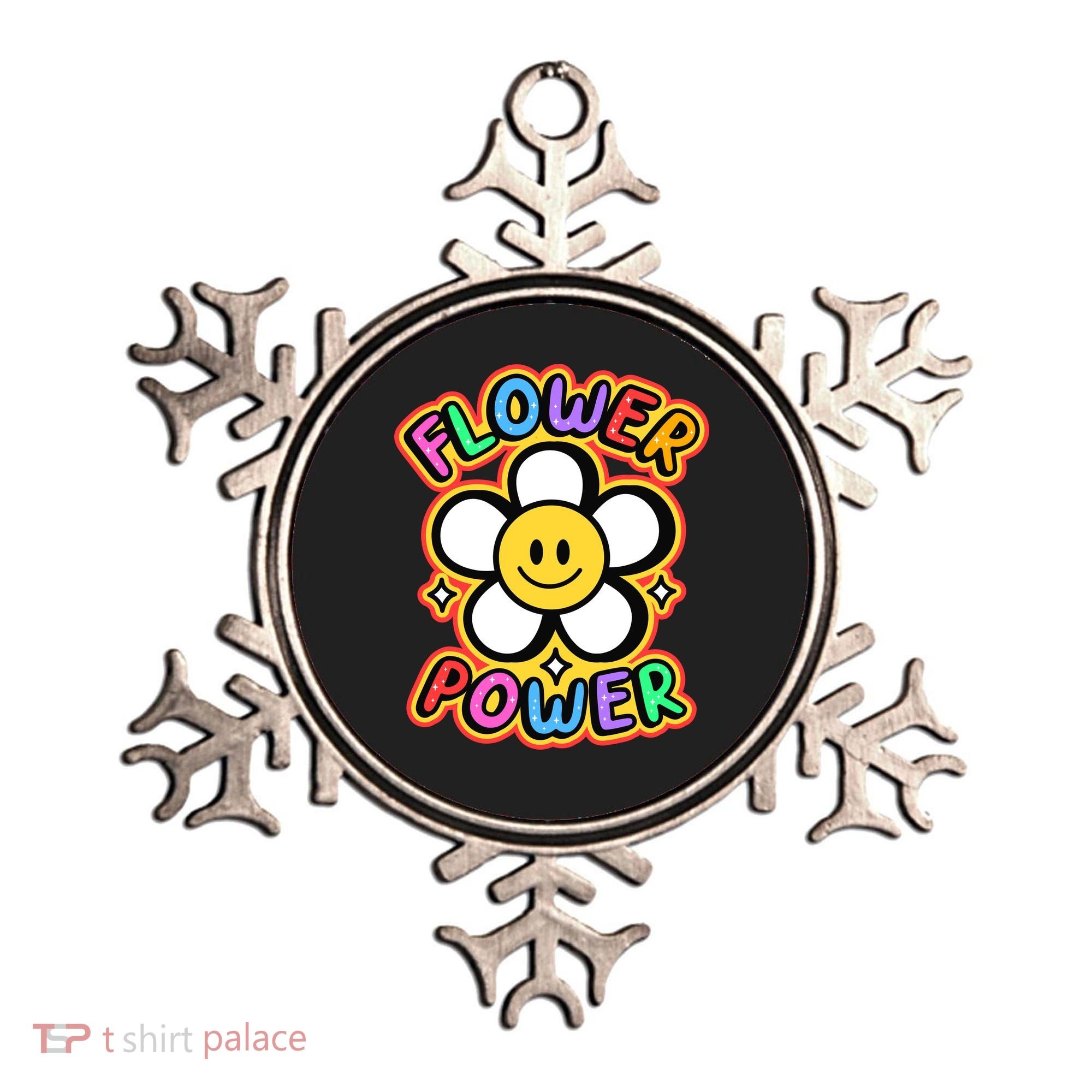 Flower Power Emoji Ornament