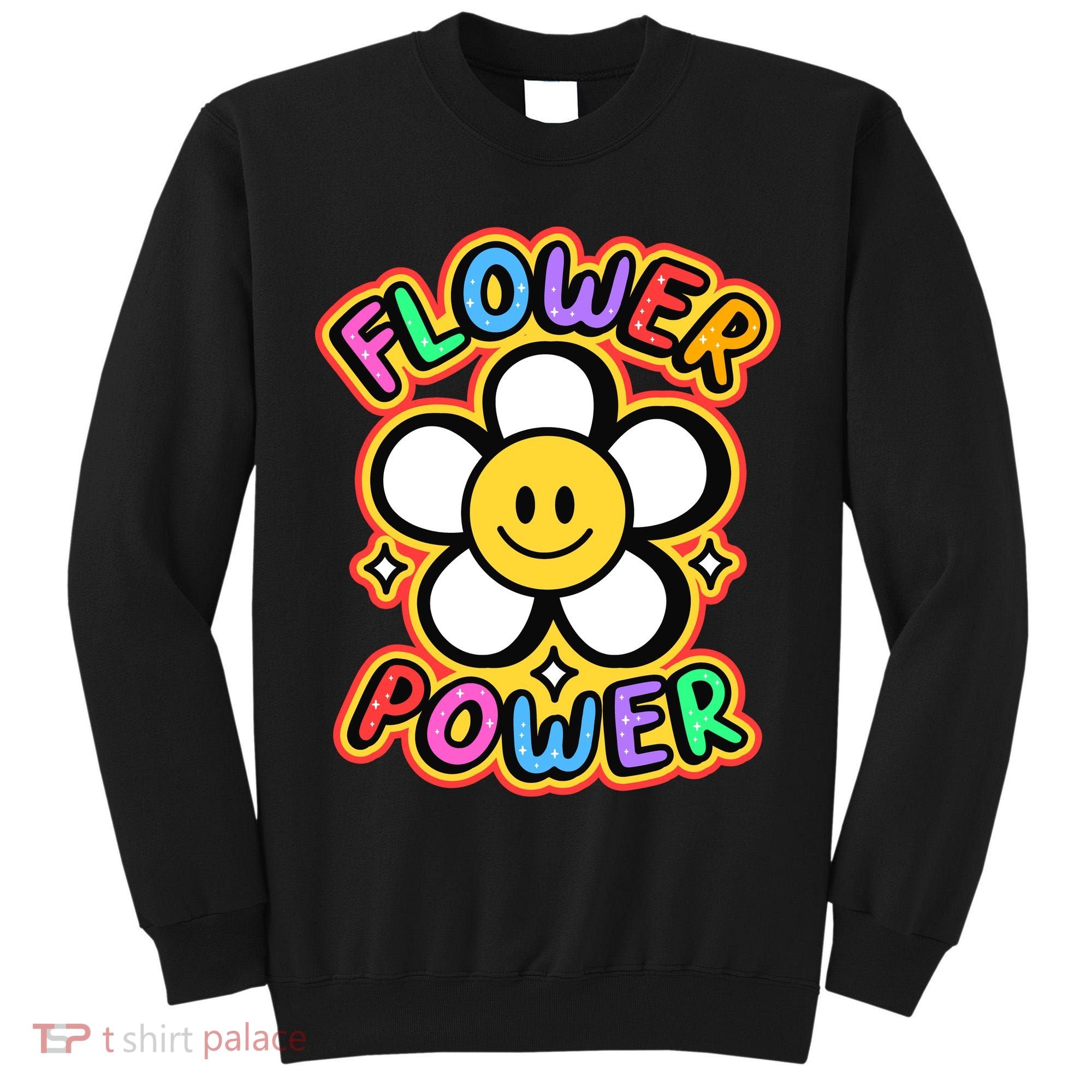 Flower Power Emoji Tall Sweatshirt