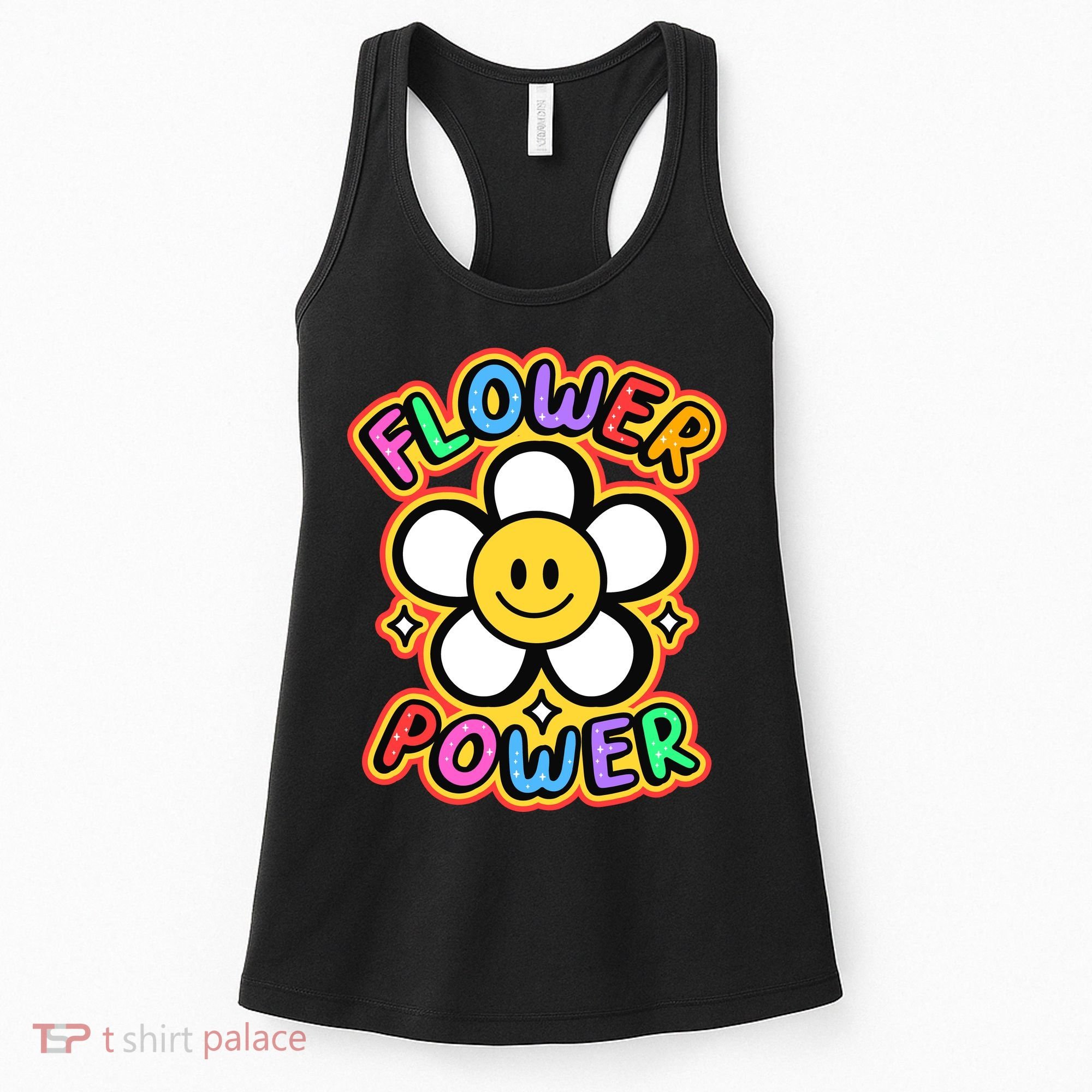 Flower Power Emoji Women's Tank Top