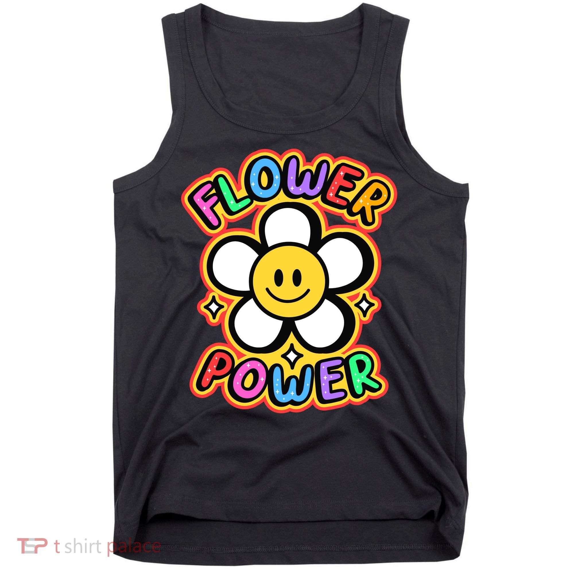 Flower Power Emoji Tank Top