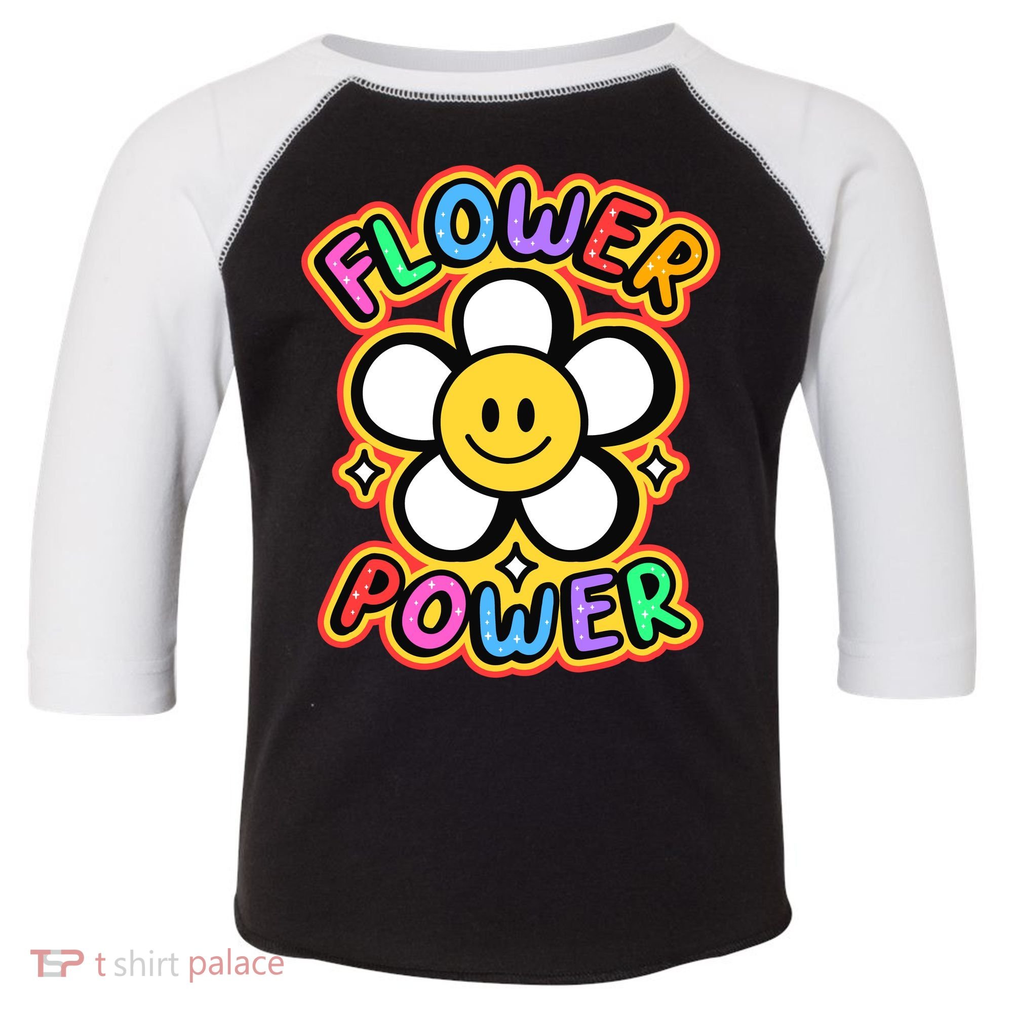Flower Power Emoji Toddler Fine Jersey T-Shirt