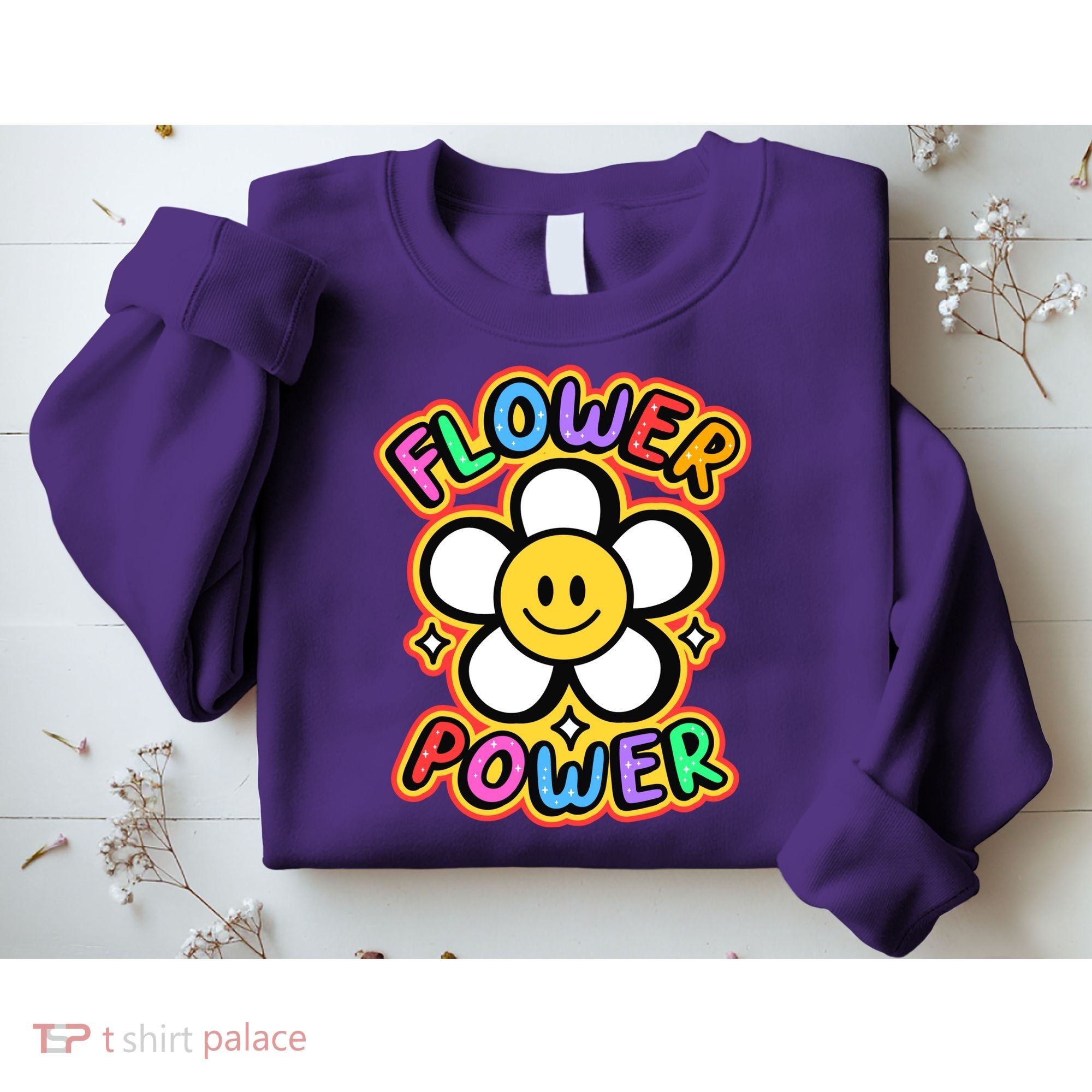Flower Power Emoji Sweatshirt