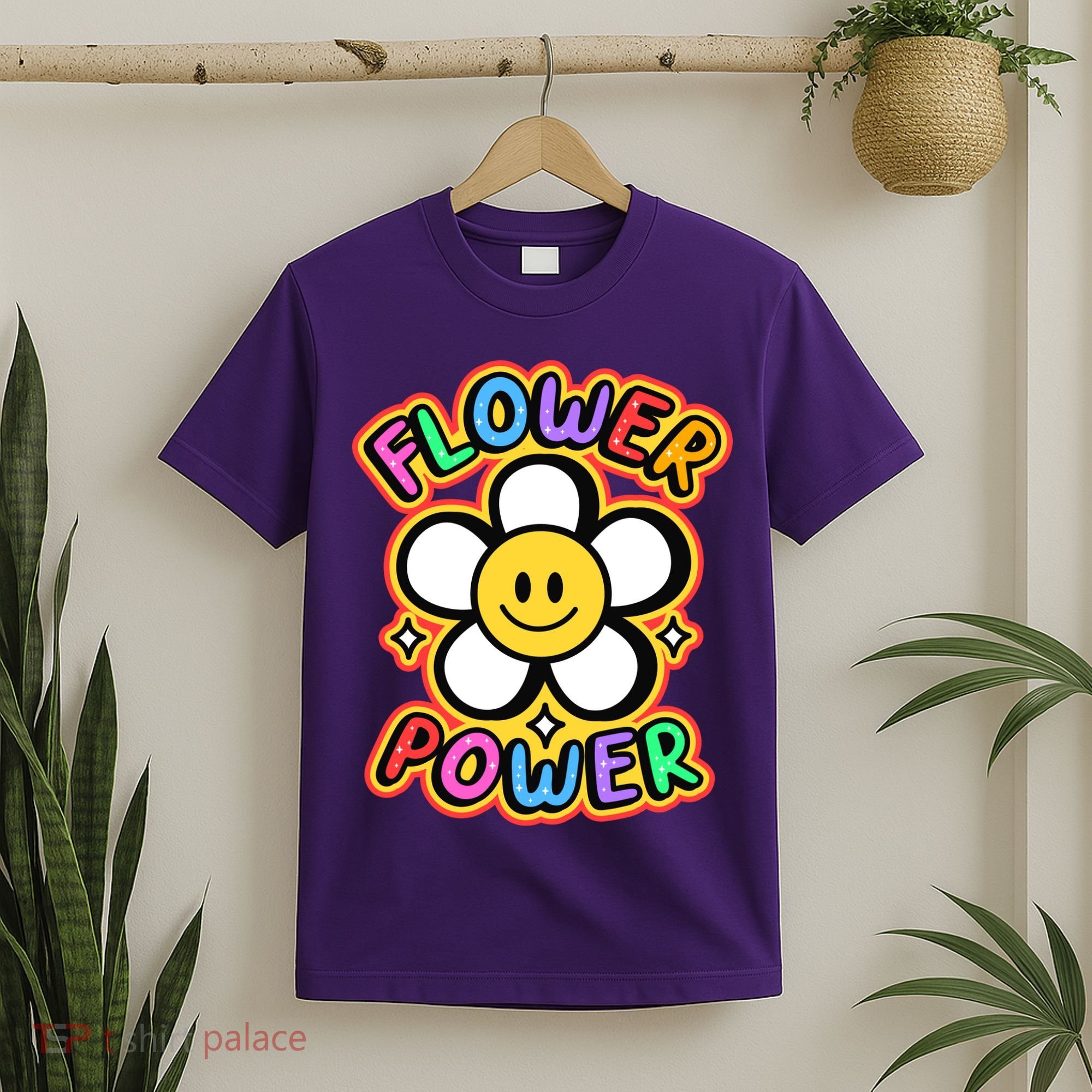 Flower Power Emoji T-Shirt