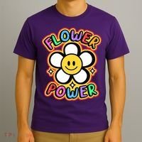 Flower Power Emoji T-Shirt thumb 3