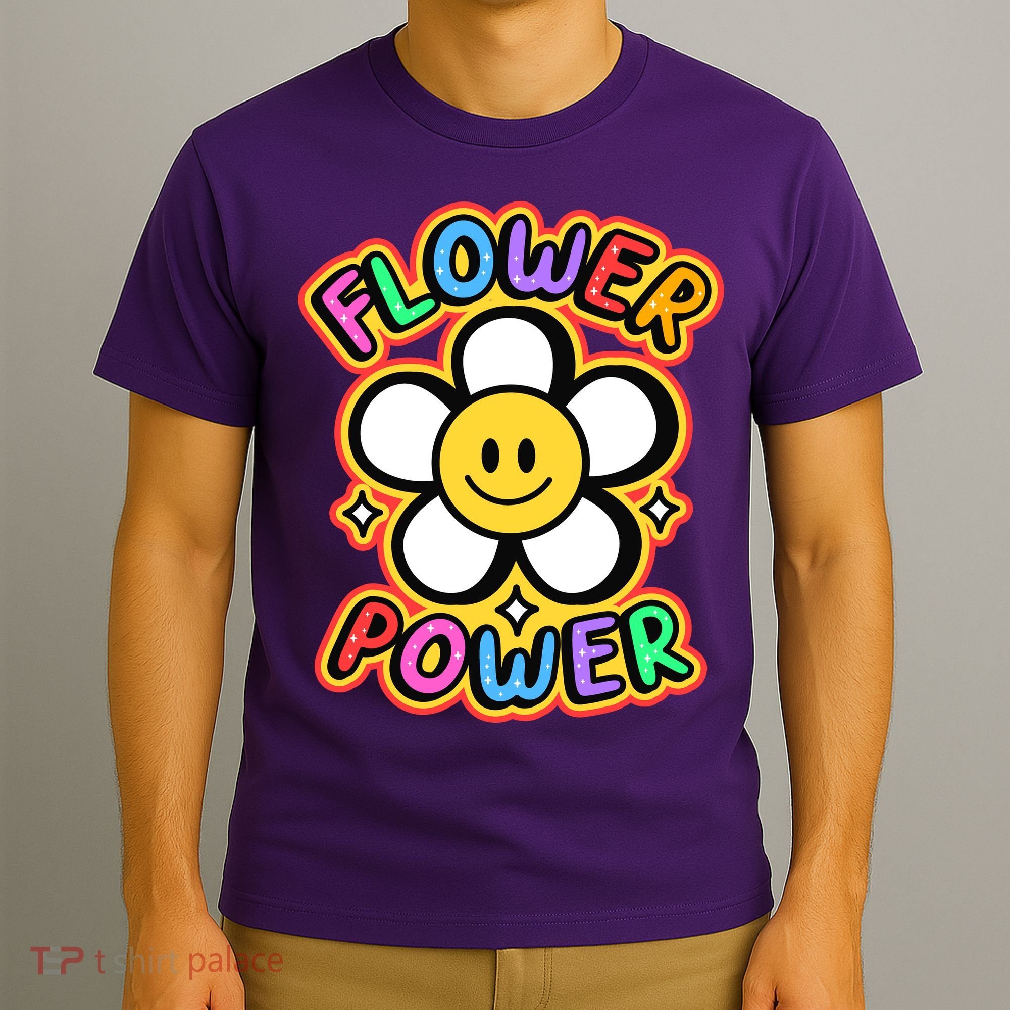 Flower Power Emoji T-Shirt