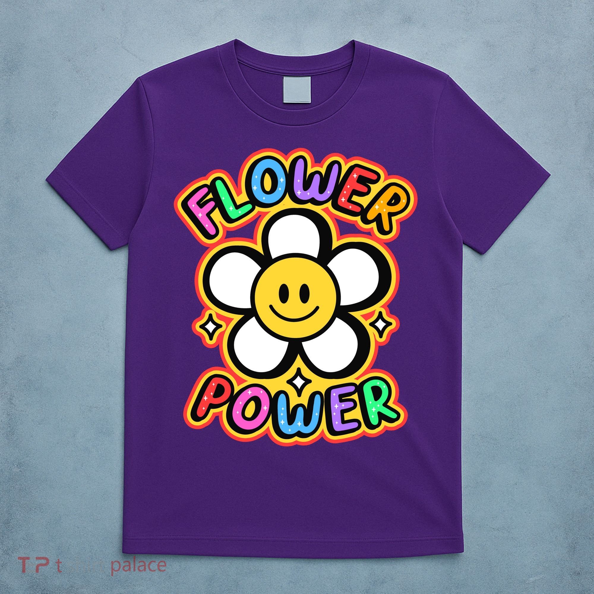 Flower Power Emoji T-Shirt
