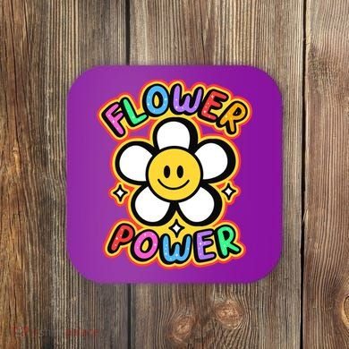 Flower Power Emoji Coaster