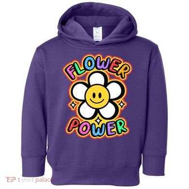 Flower Power Emoji Toddler Hoodie