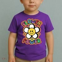 Flower Power Emoji Toddler T-Shirt thumb 2