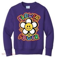 Flower Power Emoji Kids Sweatshirt thumb 0
