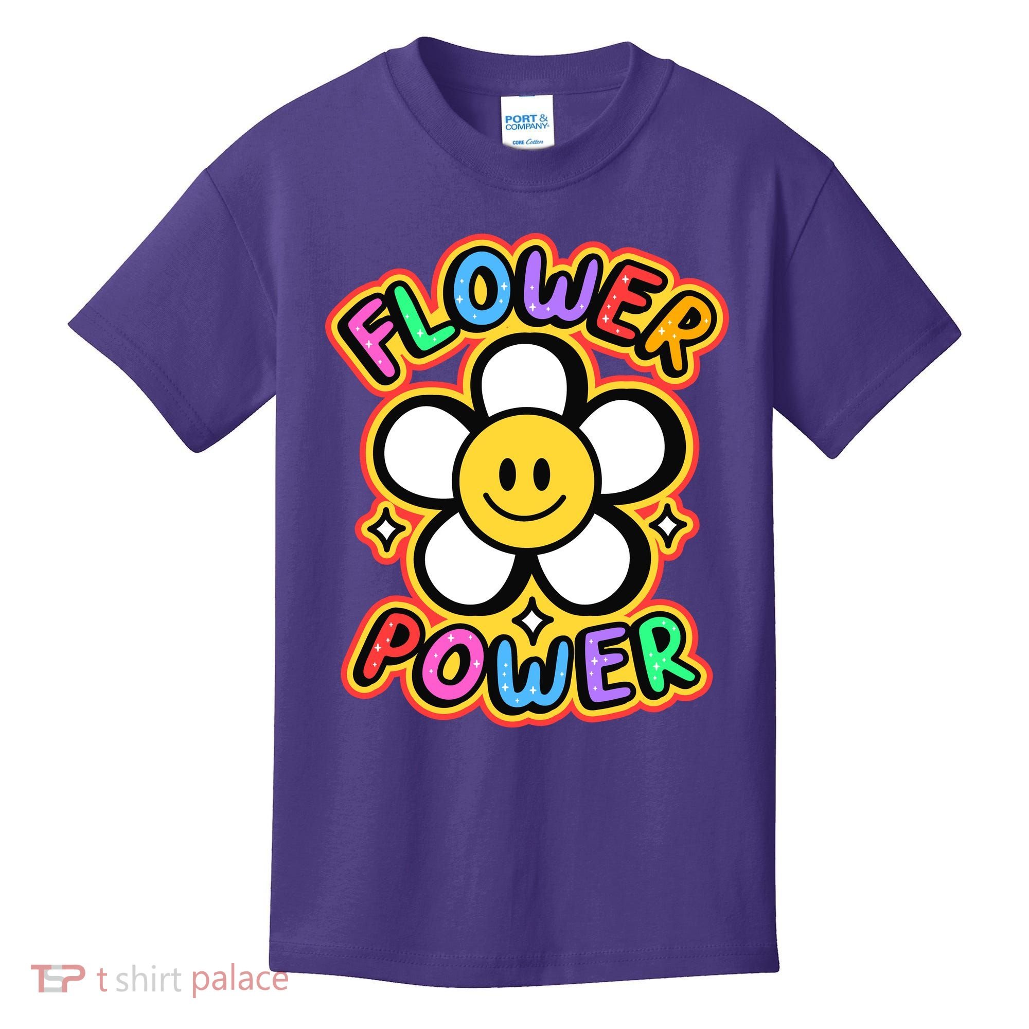 Flower Power Emoji Kids T-Shirt