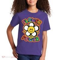 Flower Power Emoji Kids T-Shirt thumb 2
