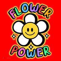 Flower Power Emoji Santa Hat thumb 1