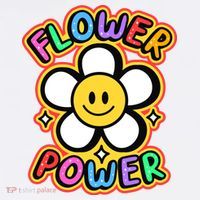 Flower Power Emoji Comfort Colors Garment-Dyed Hooded Sweatshirt thumb 2