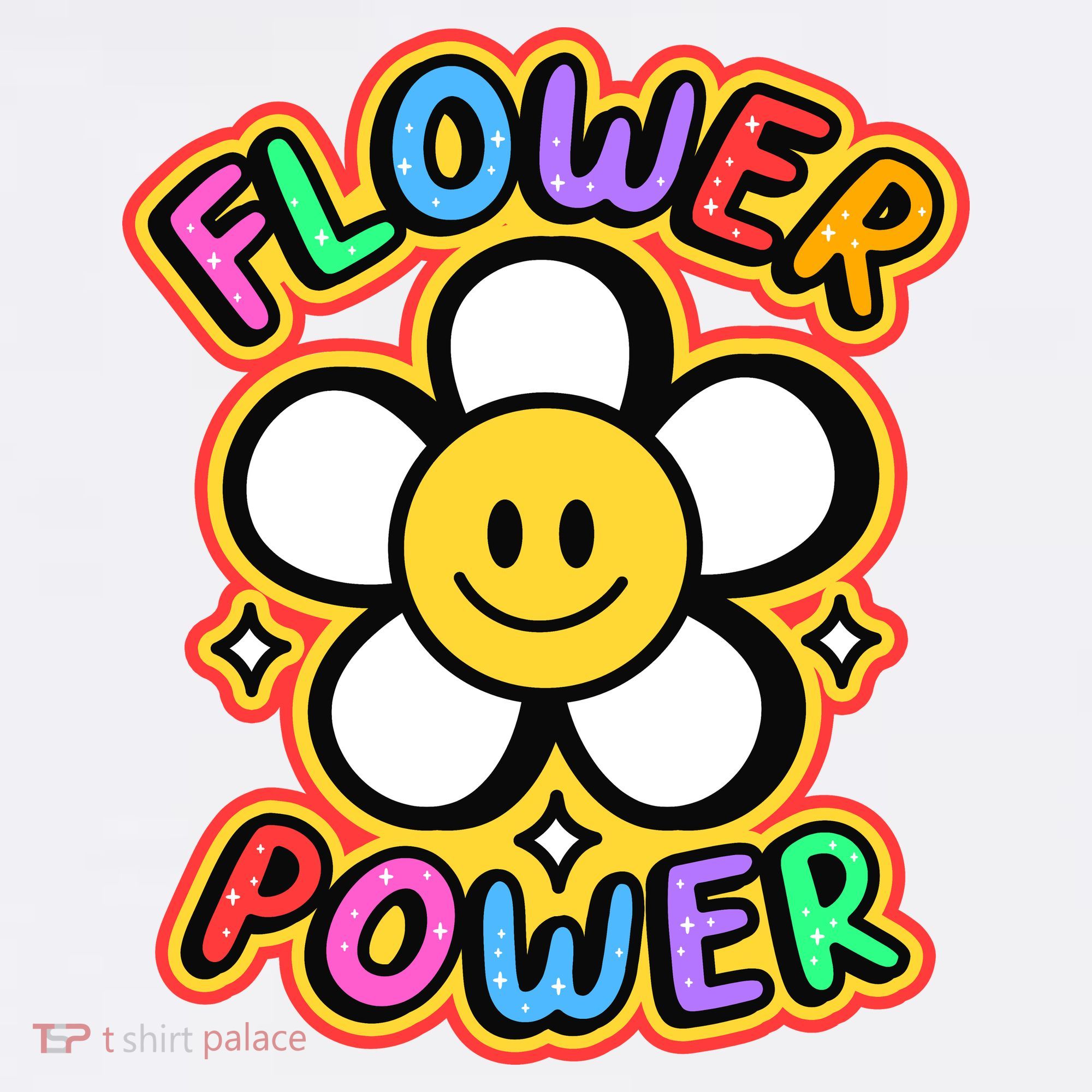 Flower Power Emoji Comfort Colors Garment-Dyed Hooded Sweatshirt