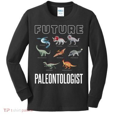 Future Paleontologist Kids Long Sleeve Shirt