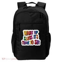 Funny PRIDE Flag Adult Wake up Sluts it's time to Sin Backpack thumb 0