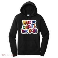Funny PRIDE Flag Adult Wake up Sluts it's time to Sin Women's Hoodie thumb 0