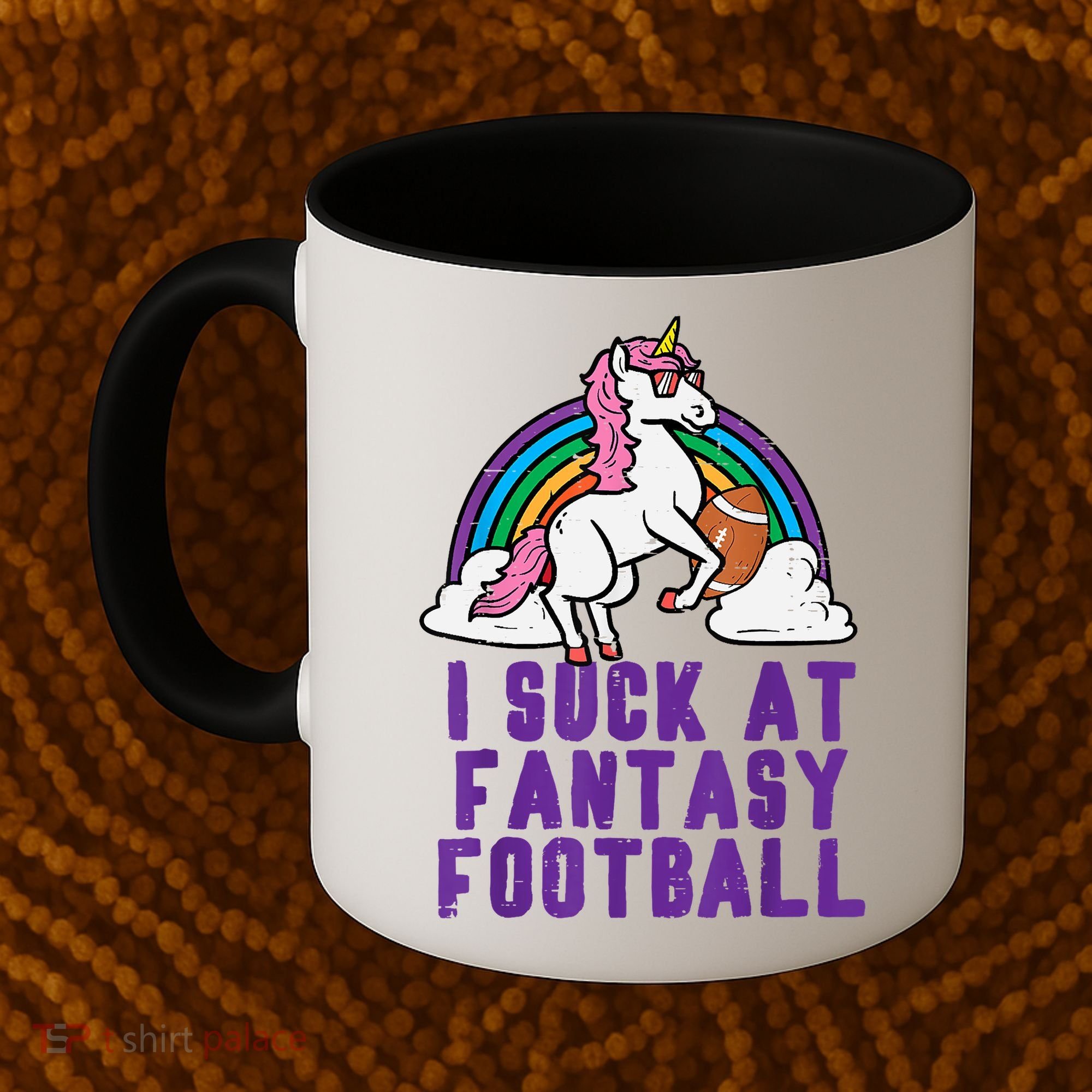 Funny Pink Fantasy Football Loser Unicorn Coffee Mug