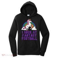 Funny Pink Fantasy Football Loser Unicorn Women's Hoodie thumb 0