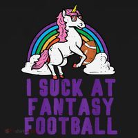 Funny Pink Fantasy Football Loser Unicorn Tank Top thumb 6