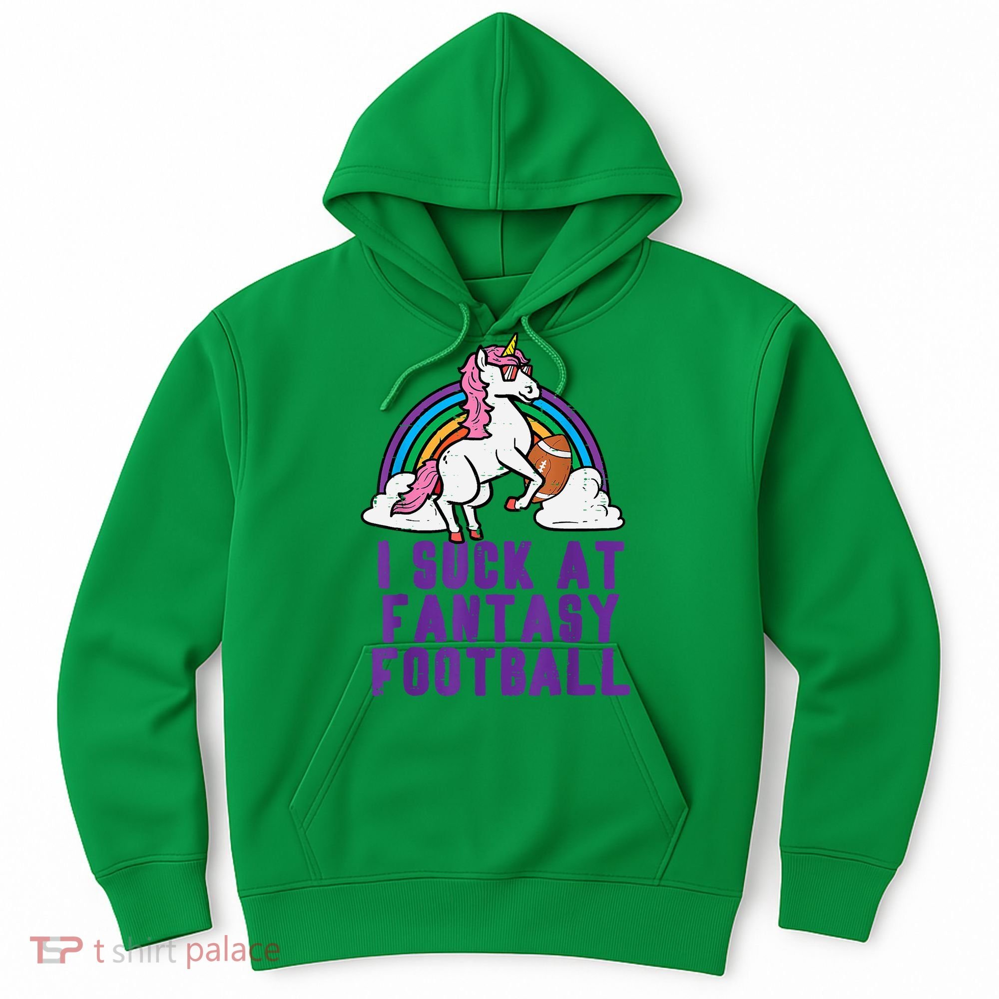 Funny Pink Fantasy Football Loser Unicorn Hoodie