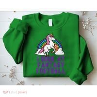 Funny Pink Fantasy Football Loser Unicorn Sweatshirt thumb 2