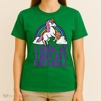 Funny Pink Fantasy Football Loser Unicorn T-Shirt thumb 4