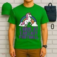 Funny Pink Fantasy Football Loser Unicorn T-Shirt thumb 6