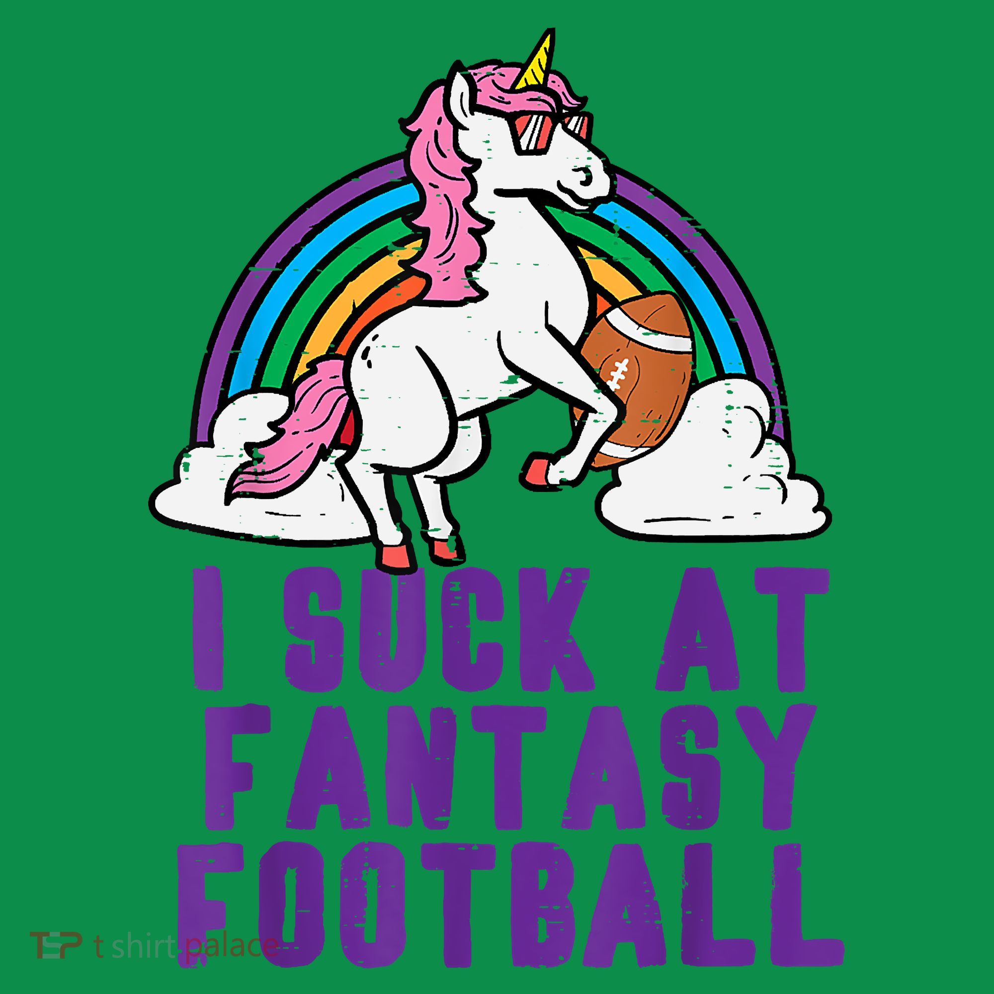 Funny Pink Fantasy Football Loser Unicorn Baby Bodysuit
