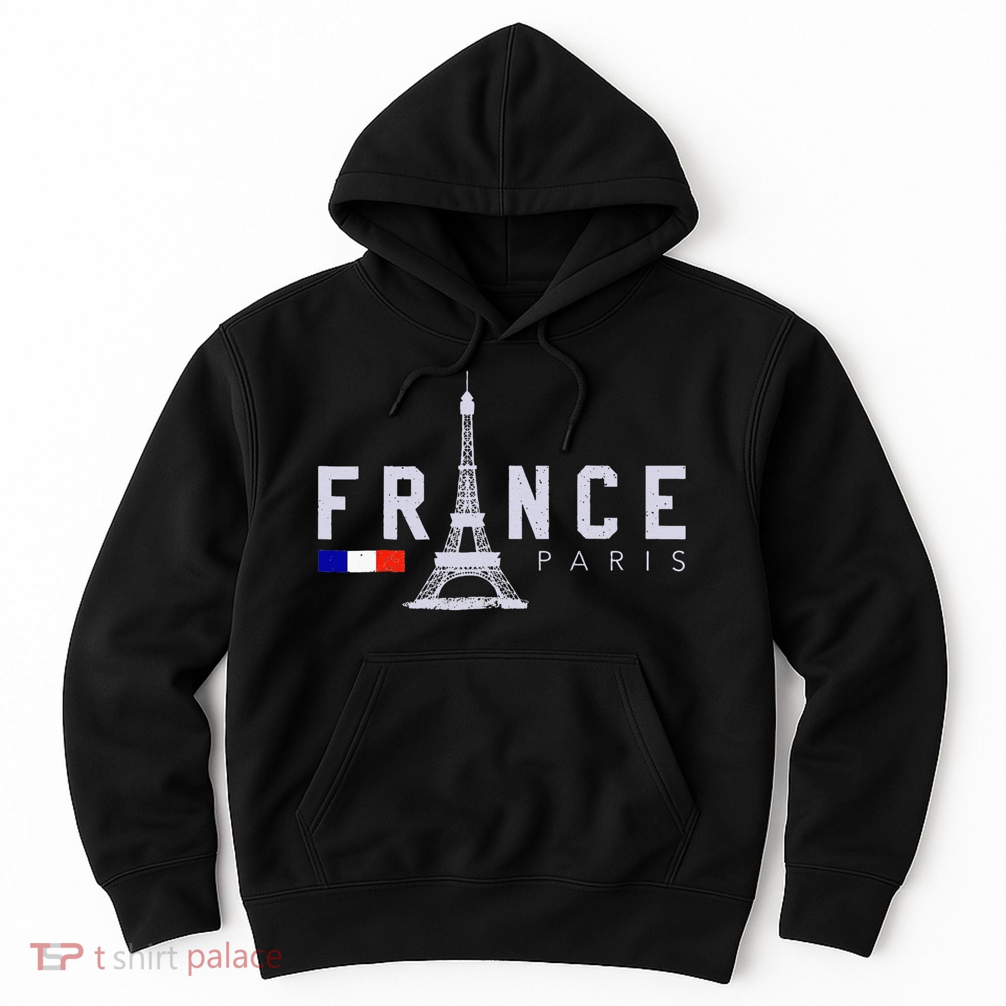 France Paris French Flag Eiffel Tower Souvenir Gift Hoodie