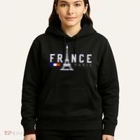 France Paris French Flag Eiffel Tower Souvenir Gift Hoodie thumb 5