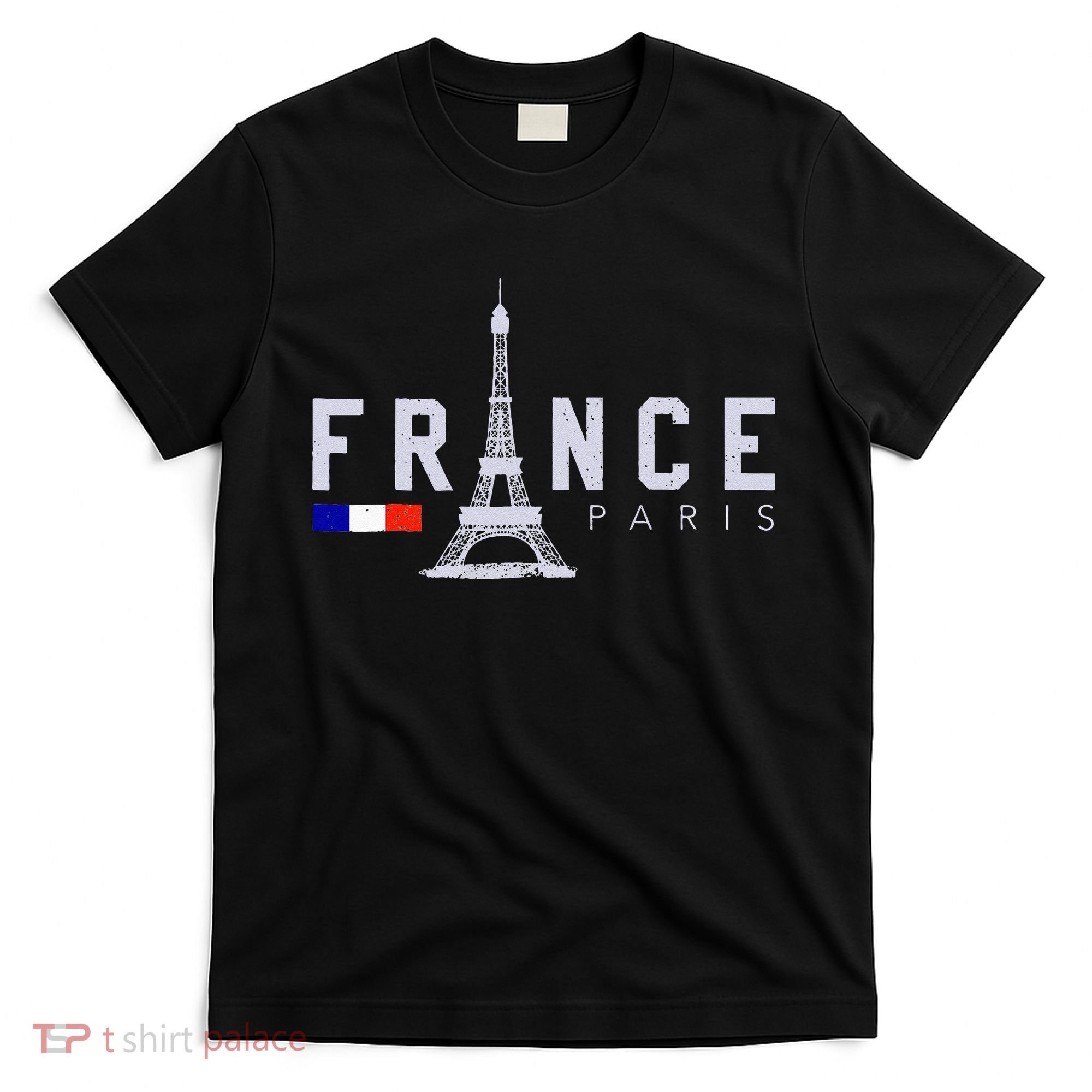 France Paris French Flag Eiffel Tower Souvenir Gift T-Shirt