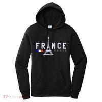 France Paris French Flag Eiffel Tower Souvenir Gift Women's Hoodie thumb 0