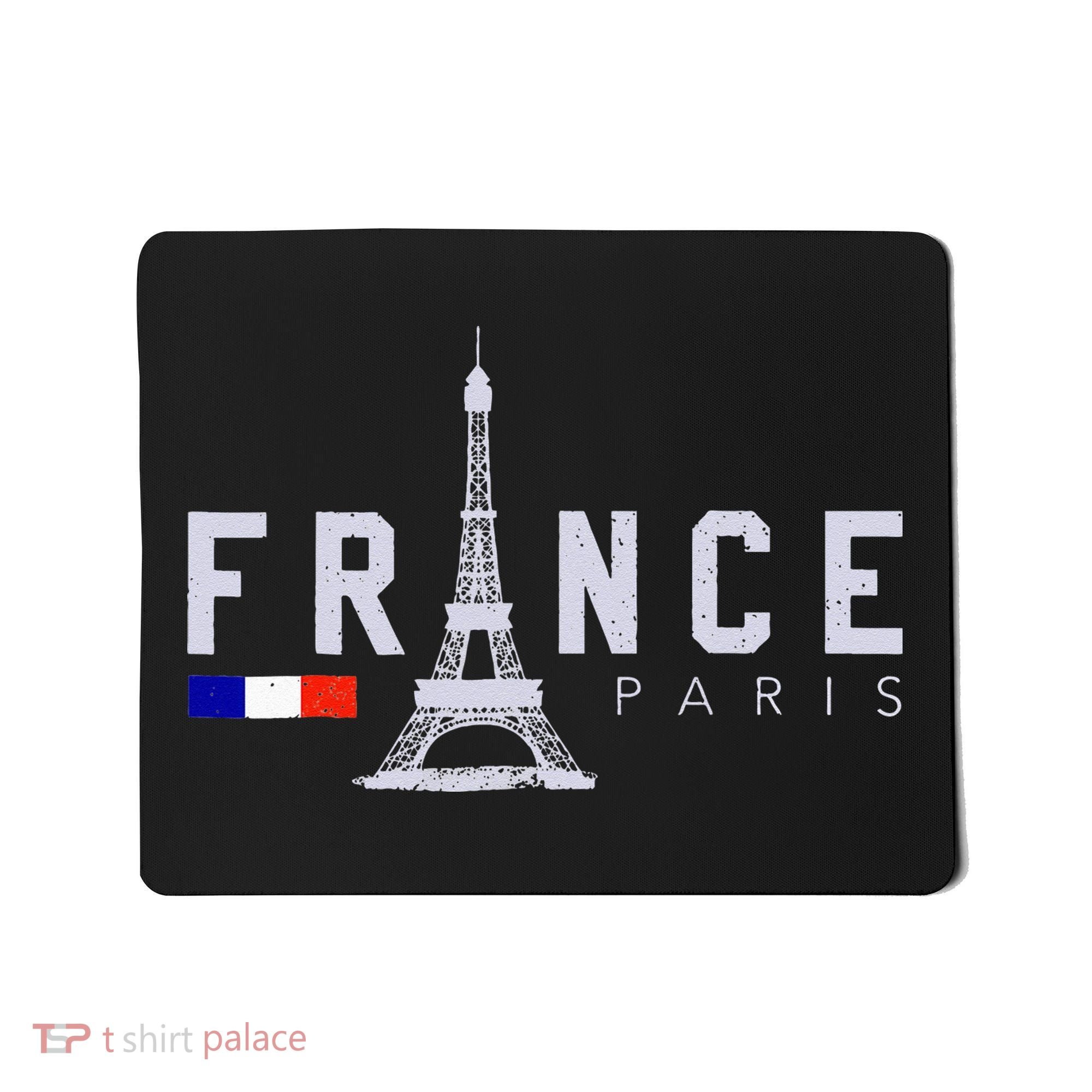 France Paris French Flag Eiffel Tower Souvenir Gift Mousepad