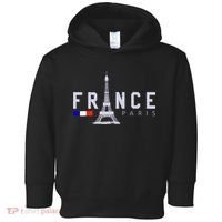 France Paris French Flag Eiffel Tower Souvenir Gift Toddler Hoodie thumb 0