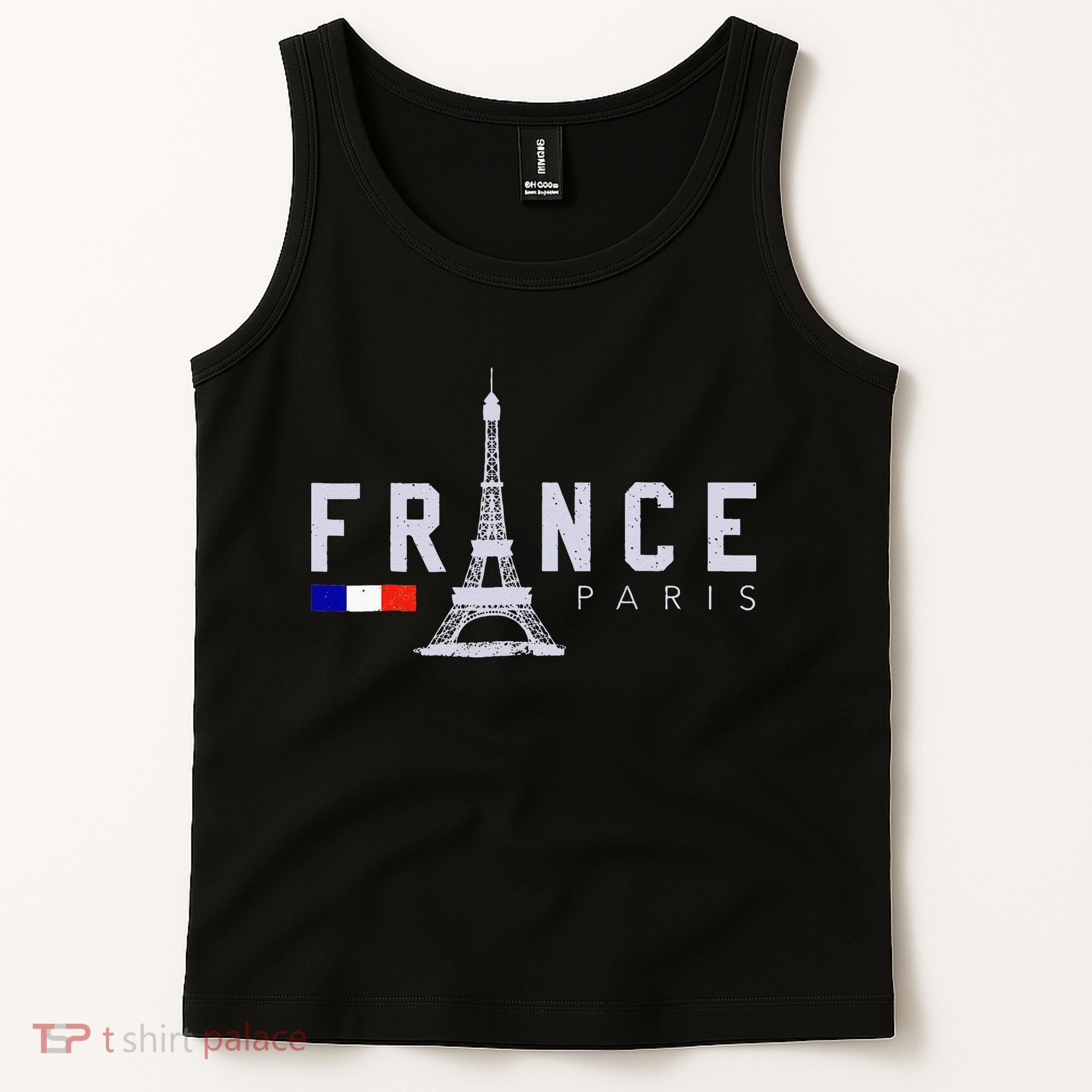 France Paris French Flag Eiffel Tower Souvenir Gift Tank Top