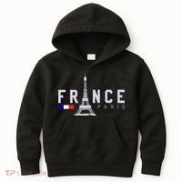 France Paris French Flag Eiffel Tower Souvenir Gift Kids Hoodie thumb 0