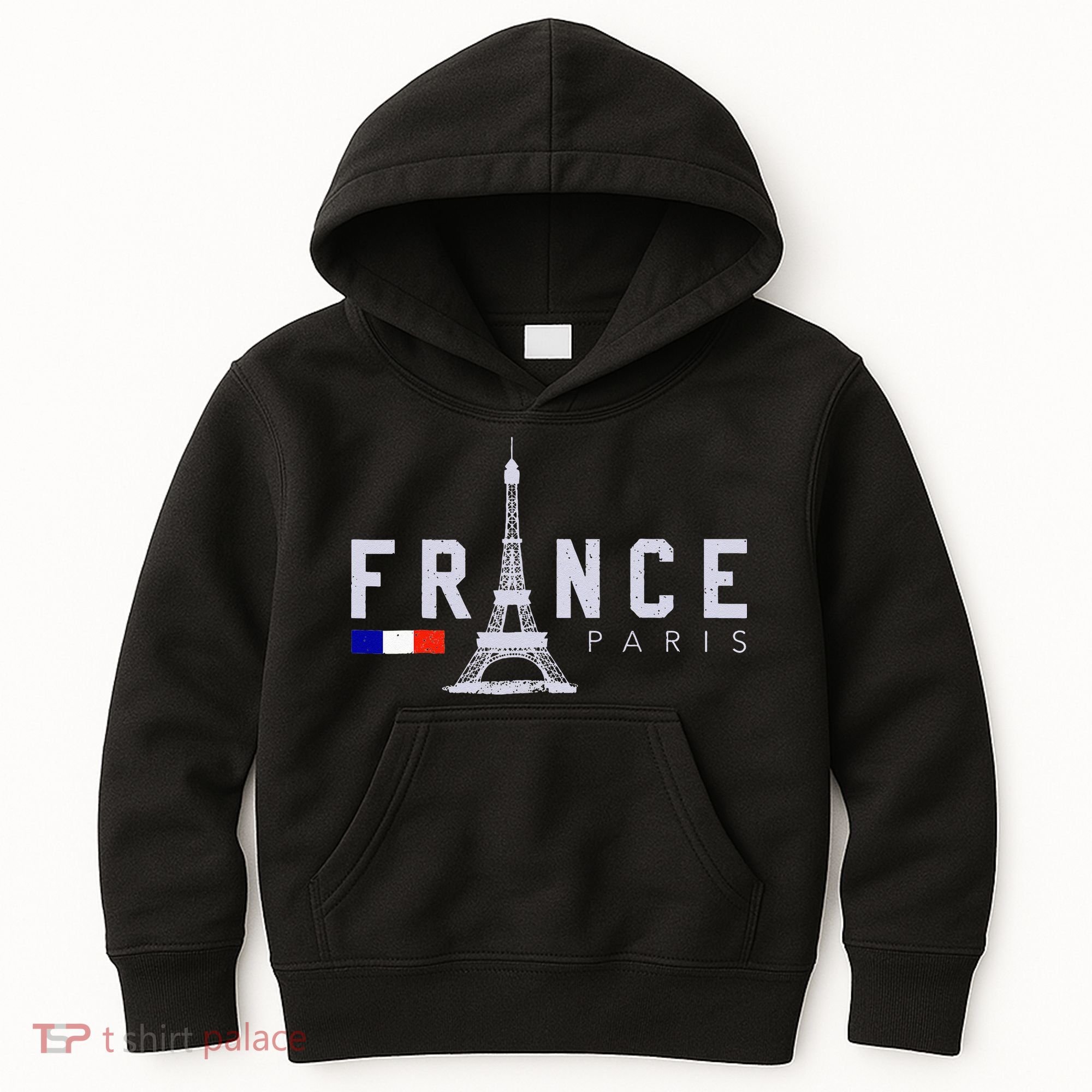 France Paris French Flag Eiffel Tower Souvenir Gift Kids Hoodie