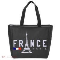 France Paris French Flag Eiffel Tower Souvenir Gift Tote Bag thumb 0