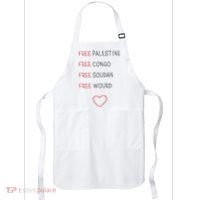 Free Palestine Free Congo Free Soudan Free World Apron thumb 0
