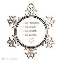 Free Palestine Free Congo Free Soudan Free World Ornament thumb 0