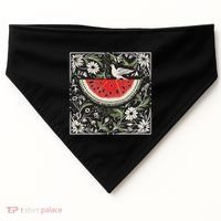 Free Palestine Fruits Watermelon Map USA-Made Doggie Bandana thumb 0