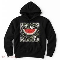 Free Palestine Fruits Watermelon Map Hoodie thumb 0