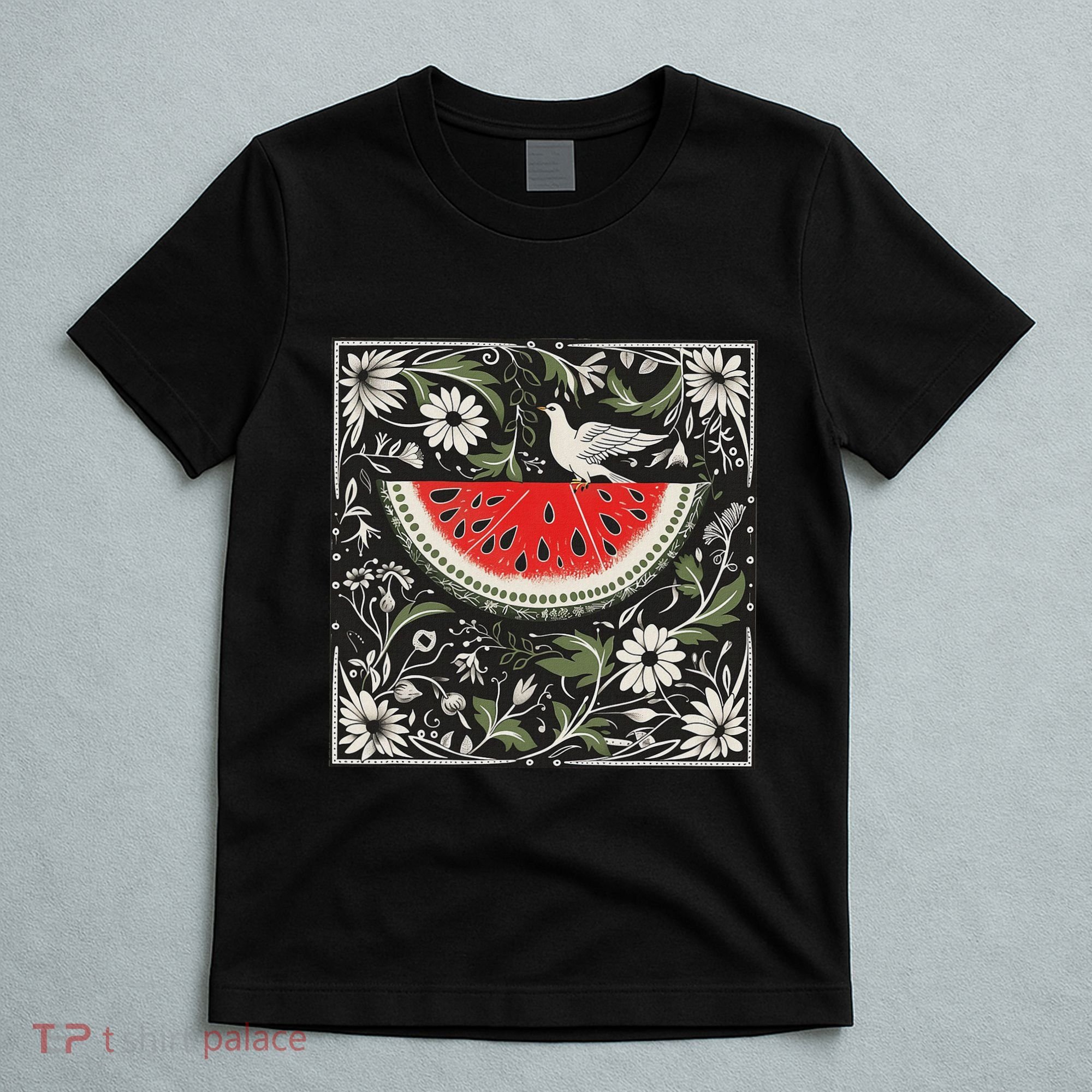 Free Palestine Fruits Watermelon Map T-Shirt